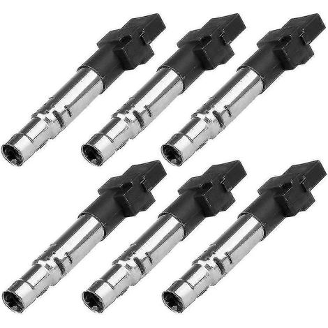KINCJON Lot de 6 bobines d'allumage compatibles avec A3 Tt R32 V6 3.2l 3.6l 022905715 022905100b