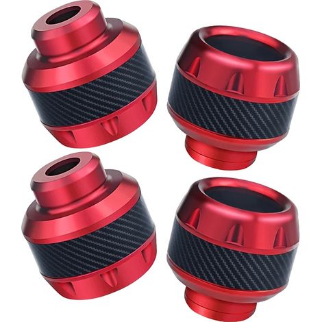 Protezione per ruota di moto, struttura in lega, misura universale, 4 pezzi, rosso A (1/2)