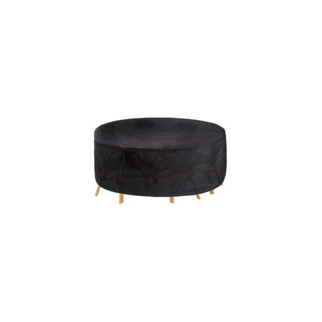 Housse Salon de Jardin Rond, 210D Oxford Bâche Salon de Jardin Imperméable, Housses de Protection Table Ronde, Meubles de Jardin Exterieur (163x84cm) (1/5)