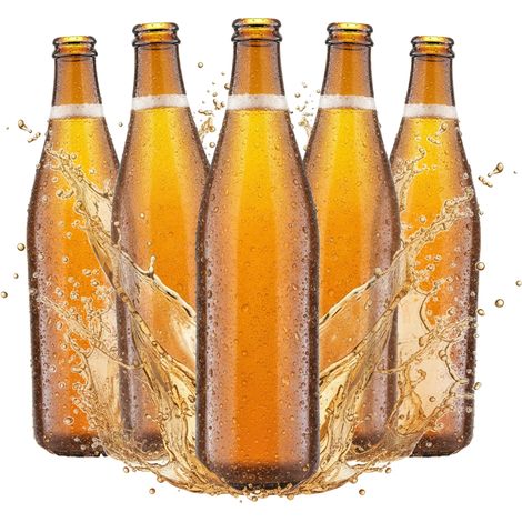 5 Glasflaschen für Vichy Light Bier 500 ml