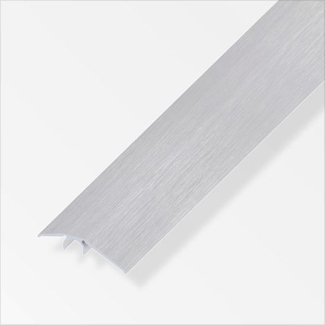 alfer Niveauausgleichs-Profil 1 m, 40 mm Aluminium eloxiert gebürstet grau Profil