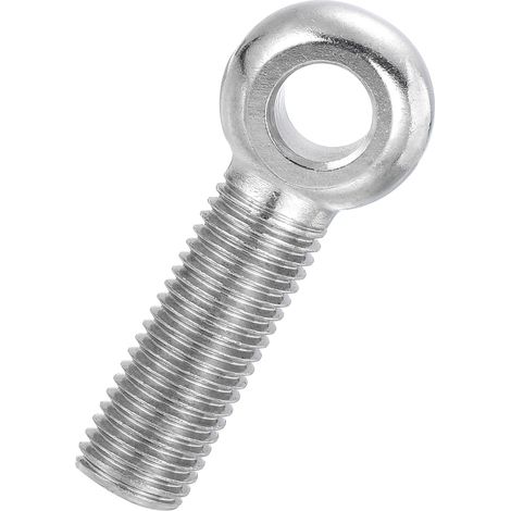 Boulon à Œil M16x60mm Boulon à Œillet de Levage pour Balancement d'Épaule, Vis Filetage Complet en Acier Inoxydable 304, Filetage Métrique Trou Coulissant, Couleur Argentée (1/5)