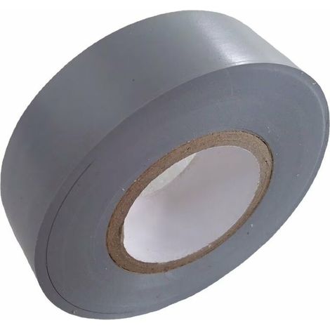 SHINING HOUSE Elektrisches Isolierklebeband, Rollen, PVC-Wärmedämmung für Autoreparatur, Fahrrad, Heimwerker, Elektrikerhülle, hochwertig, 30 m x 18 mm, Farbe Silbergrau, Packung mit 1 Rolle