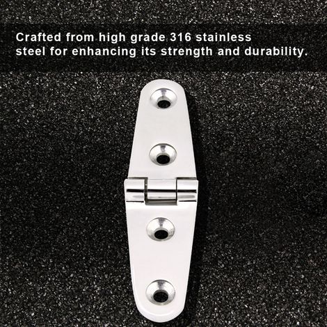 Pièces de rechange pour charnières de trappe en acier inoxydable pour panneaux de pont marins, 103 x 27 mm (1/5)