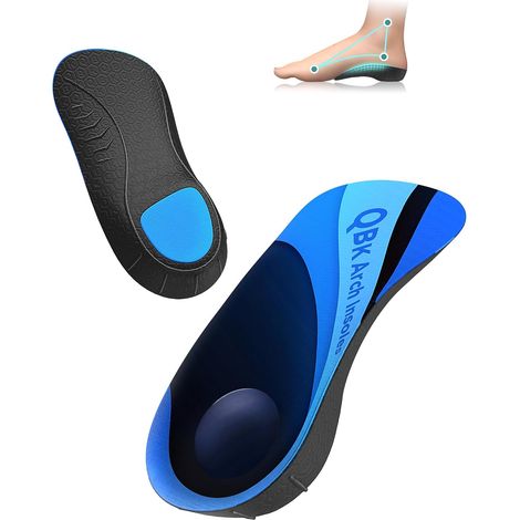 Semelles Intérieures Confort pour Homme et Femme, Semelles Ergonomiques avec Support de Voûte Plantaire, Amortissantes pour Travail et Marche M (1/5)