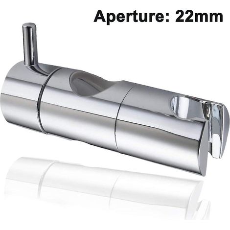 Support de pommeau de douche réglable pour barre coulissante, universel, diamètre extérieur 19/22/25 mm, fixation pour barre coulissante, remplacement pour salle de bain, rotation à 360°. (1/5)