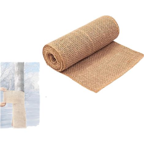 Protection pour plantes d'hiver en jute 6 m x 40 cm avec corde de chanvre (1/5)