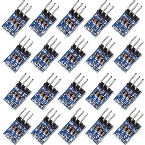 20 módulos reguladores de voltaje reductores de CC de 3,3 V, de 4,75 V a 12 V, a 3,3 V, 800 mA, 3 pines.