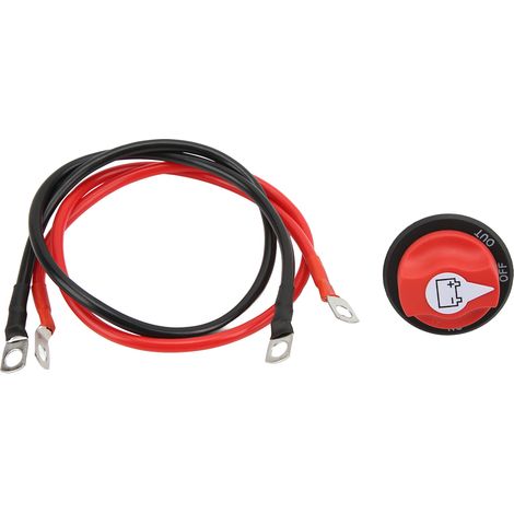 Wasserdichter 12V/24V-Batteriewahlschalter, Hauptstromkreisunterbrecher für Boote, Motorräder, Wohnmobile, Lieferwagen, 2 Positionen, mit Korrosionsschutz (1/5)