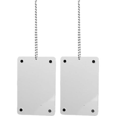 Support Photo Suspendu pour Voiture Cadre Photo Acrylique Magnétique 2 Pack 2,4 X 3,5 Pouces Support Rétroviseur avec Chaîne pour Affichage de Bureau à Domicile de Voiture (1/5)