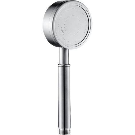 Cabezal de ducha de alta presión, acero inoxidable, ducha de mano desmontable, color plata, conexión universal de 4 puntos. (1/5)