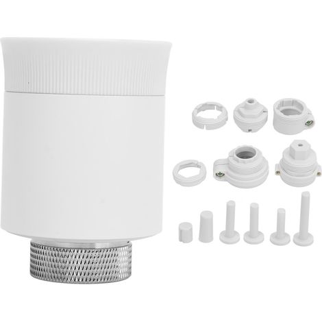 Vanne thermostatique numérique intelligente pour chauffage, compatible Zigbee, contrôle à distance par application et commande vocale, thermostat de radiateur (1/5)