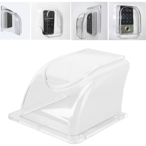 Protection pluie sonnette étanche pour contrôle d’accès 140x125x83 mm Plastique Transparent
