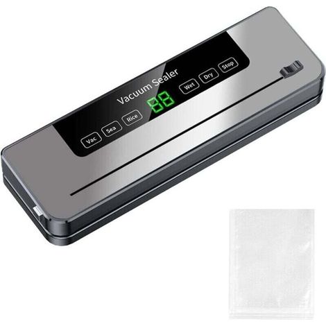 UlisemMachine à emballer sous vide compacte et rapide pour la conservation des aliments. Modes de scellage sec et humide. Coupeur intégré. Nettoyage et rangement faciles. (1/4)