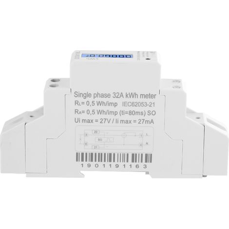 Compteur d'énergie sur rail Din DDM18L, compteur monophasé léger de petite taille pour la plupart des personnes en contact avec divers systèmes AMR