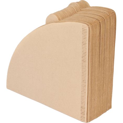 Papier filtre à café jetable, 100 pièces, passoire en forme de cône pour pâte de bois naturelle (1/5)