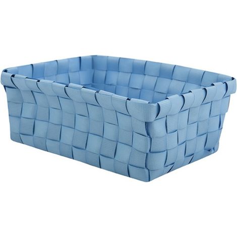 Cesta de almacenaje 19x14x8cm Azul pastel MSV