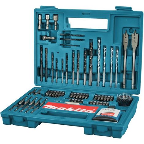 – Coffret d'embouts et de forets 100 pcs – Mèches HSS-R pour métal et bois – Accessoires pour perceuse – Mallette de rangement - B-54520 (1/5)