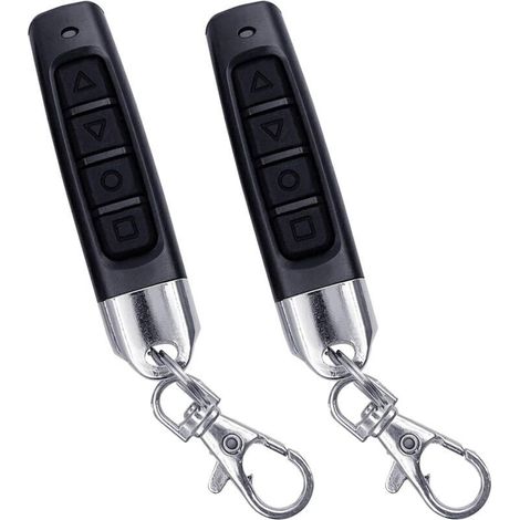 Telecomando universale per cancelli e porte da garage – 2 pezzi, frequenza 433 MHz, con codici di apprendimento e fissi, facile clonazione