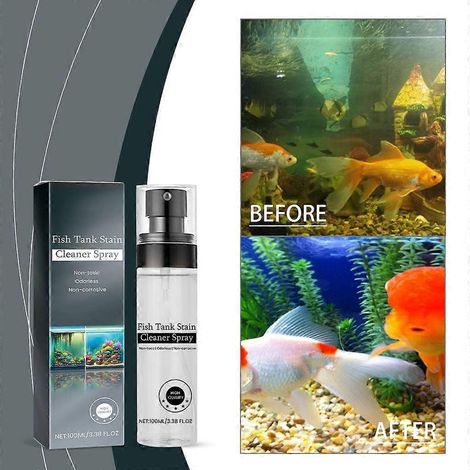 Solution anti-taches pour aquarium en spray, nettoyant sûr pour aquariums. (1/4)