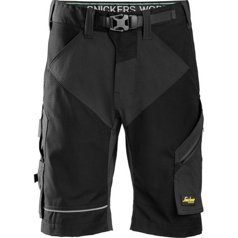 PANTALONE CORTO CINTURA INTEGRATA FLEXIWORK TG. 48 NERO