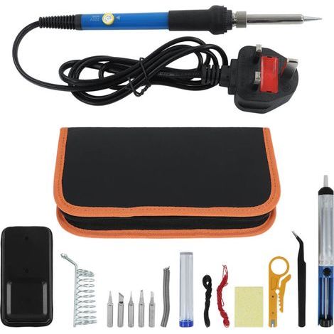 Fer à souder réglable, chauffage rapide, durable et sûr, kit soudure antioxydant avec prise UK 220V (1/5)