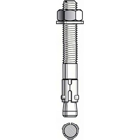Blister de 5 goujons d'ancrage T D. 10 x LT. 150 mm version zinguée ATE Option 7 - PO07489BL - Alsafix