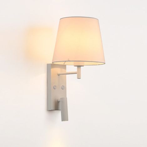 „NOAH“ Wandleuchte mit LED-Leselicht 3,4W