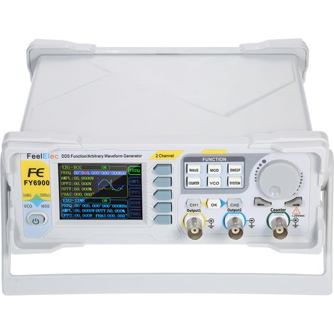 Générateur de signal de fonction 60 MHz DDS numérique double canal générateur de signal de fonction/forme d'onde arbitraire, générateur DDS de modulation VCO Burst AM/PM/FM/ASK/FSK/PSK (1/5)