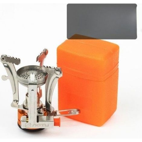Mini réchaud de camping avec allumage piézo 3000W coupe-vent (1/5)