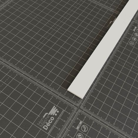 Profil Plat PVC 20 mm - Longueur 2.60 m - Lot de 5