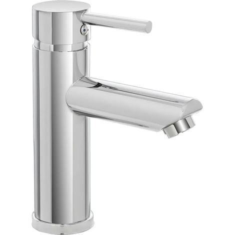 Miscelatore lavabo inox cromato lucido con piletta click-clack York (1/5)