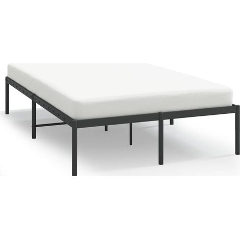 Maison Exclusive - Estructura de cama sin colchón metal negro 120