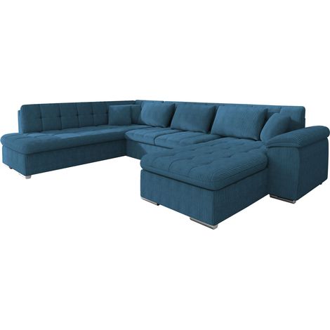 Sofá rinconero Comfivo Gemma, Poso 05, Función de descanso, Almacenaje, 348x205x76cm, 0 (1/5)