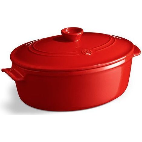 Casseruola Grande Ovale 6L Emile Henry Rosso Grand Cru - EH344560 (1/2)