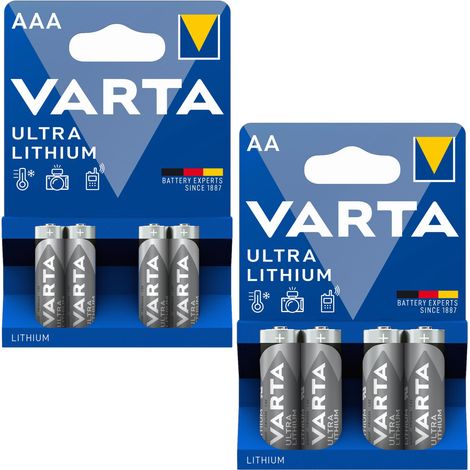 Kit de 1 attache-piles au lithium Varta Ultra pour photographe AAA et AA (1/5)