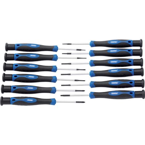 Draper 12-Piece Precision Screwdriver Set for Fine and Detailed Work (1/5)
