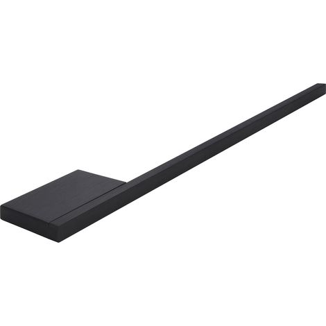 Siro Handtuchhalter Pan, Handtuchstange 380mm zum Bohren, Alu schwarz (1/4)