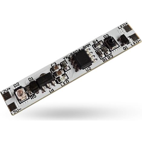 Variateur LED à capteur IR sans contact 12V 24V pour ruban LED et profilé - 4A 200W