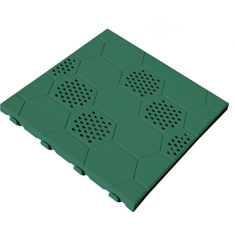 PAVIMENTO IN PP 40X40X2,5 CM E40 VERDE- ART PLAST- 6,0 pz