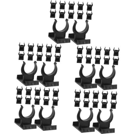 60 jeux de clips fixation pour plinthes meubles cuisine en plastique (1/5)