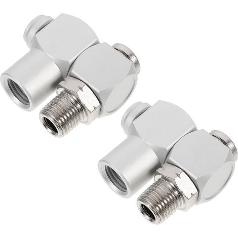 Stück Pneumatik Drehgelenke aus Metall 360 Drehbare