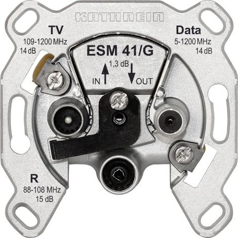 Kathrein ESM 41/G toma de antena empotrada plata