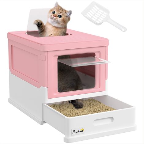 SunJet Bac à litière, maison de toilette pour chat - Réf. VKEJFYE1KQUQ (1/5)