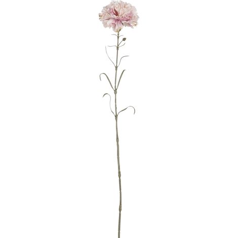 Mica Nelke rosa Polyester 66 cm Ast, Stängel & Zweig
