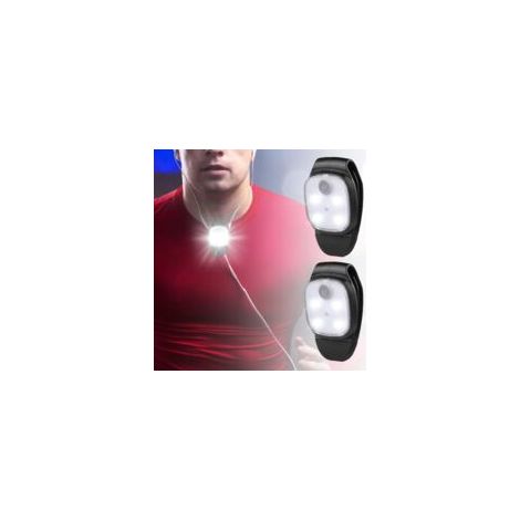 Linterna frontal LED con clip, recargable por USB, 4 modos de iluminación, mini linterna frontal para correr, trotar y pescar al aire libre. (1/5)