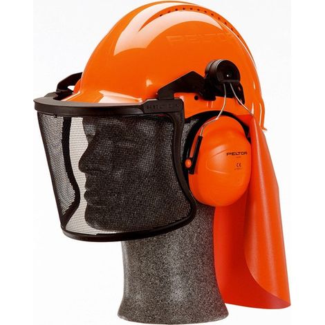 Casque de protection 3M G500 28 dB avec écran de protection et cache-oreilles