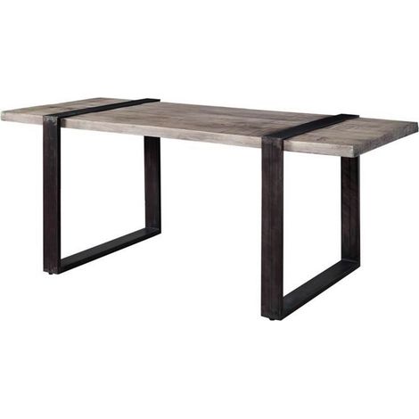 Esstisch Mango 170x90x76 grau lackiert HEAVY INDUSTRY 103