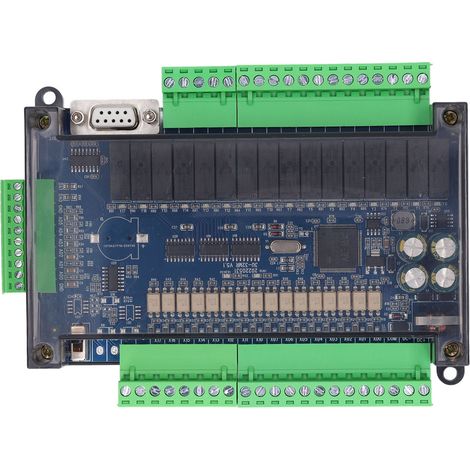 Automate industriel 24VDC, carte contrôleur PLC haute vitesse, 16 entrées 16 sorties relais, module logique programmable pour armoire électrique (1/5)