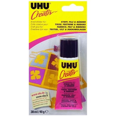 COLLE CREATIV UHU POUR TISSUS - TUBE DE 38ML 8050660